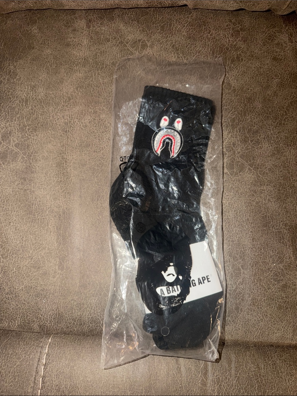 Black Shark Face Crew Socks